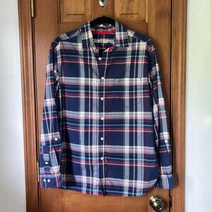 Mossimo Supply Co Casual Plaid Button-down Shirt (M)